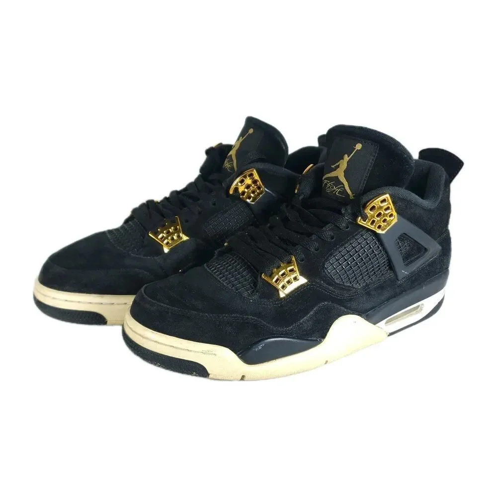Nike Air Jordan Men’s Retro 4 Royalty 2016 US10,5 Suede Black Athletic Sneakers